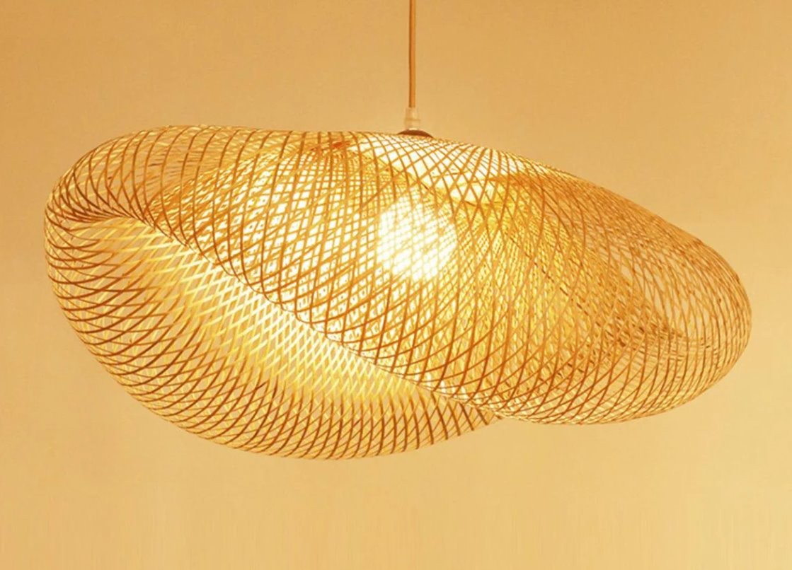 Dome Handmade Bamboo Pendant Hanging Light