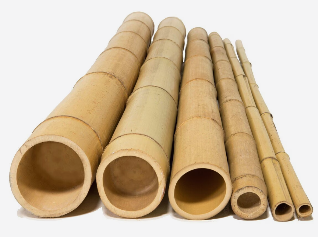 Bamboo Poles Natural (25 Poles)1" D x 72" L