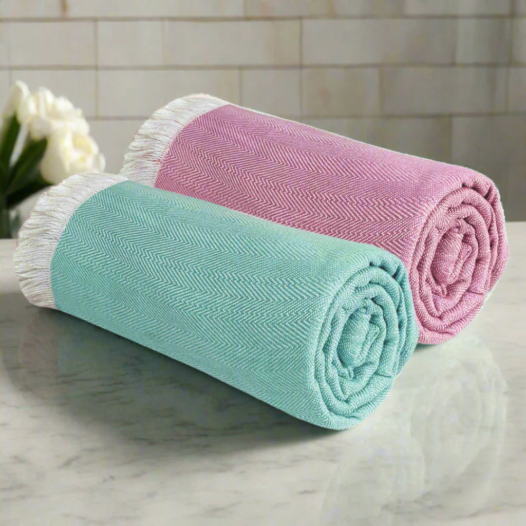 Bamboo Turkish Bath Towel - Set of 2